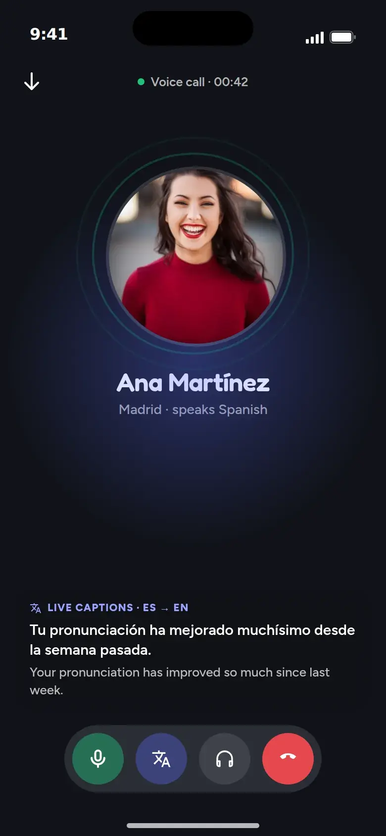 A talksibi voice call